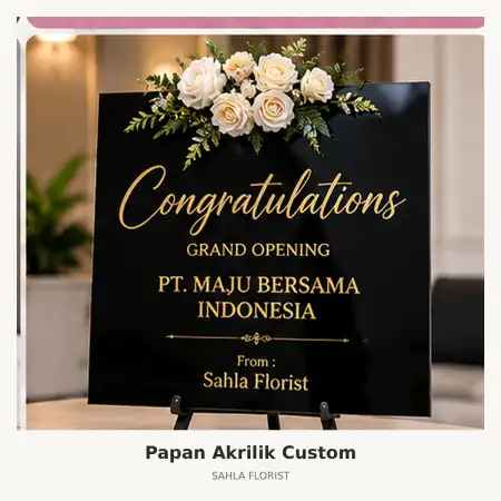Papan Bunga Akrilik Pulau Morotai